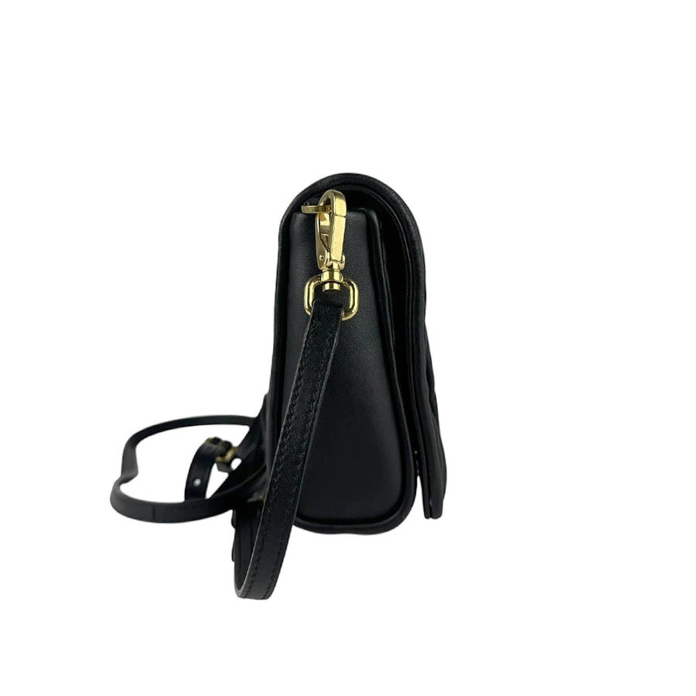 Miu Miu black leather Matelasse bag shoulder Black